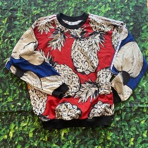 Adidas Farm Pineapple Long Sleeve Sweater Pockets